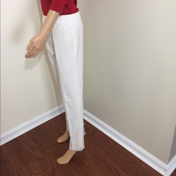 Lafayette 148 || Woman’s Cream Ivory Lrving wool Stretch Pants size 2 - Picture 8 of 15